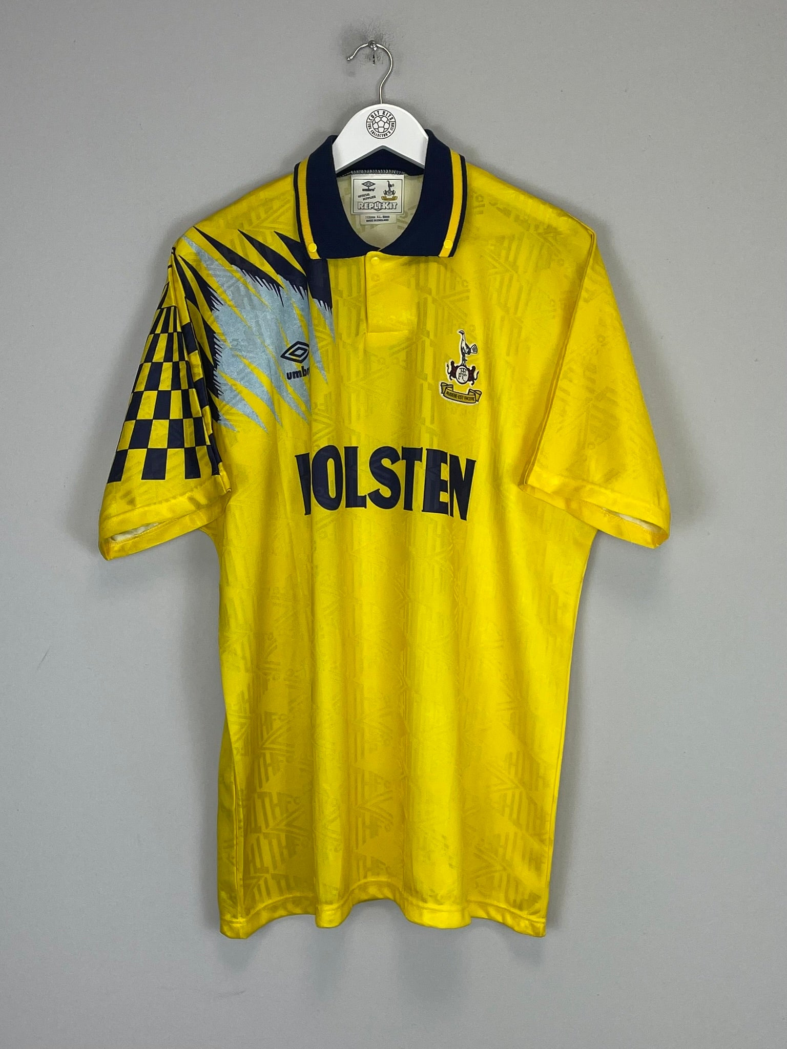 1991/94 TOTTENHAM #10 AWAY SHIRT (XL) UMBRO