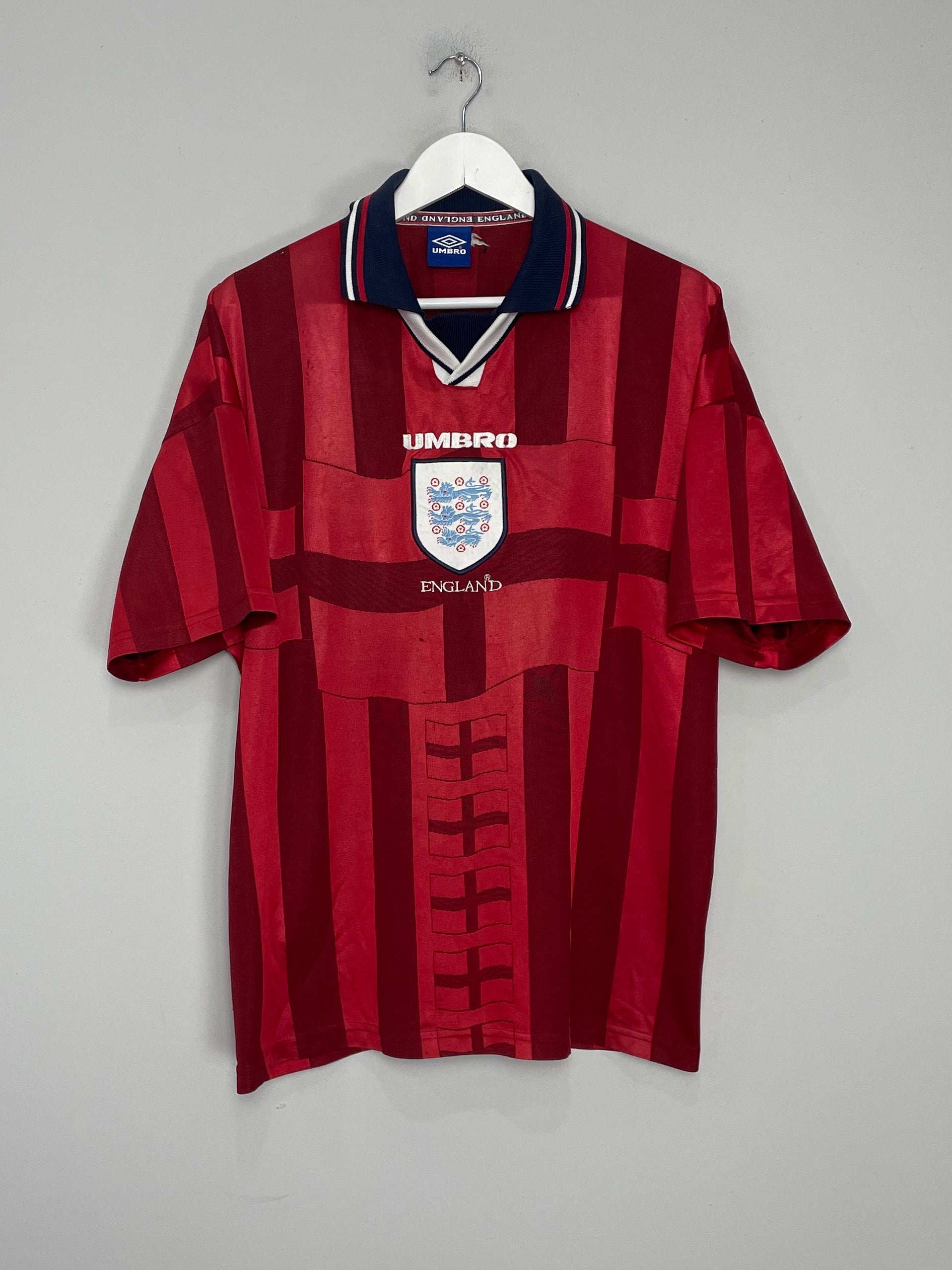 1997/99 ENGLAND AWAY SHIRT (XL) UMBRO