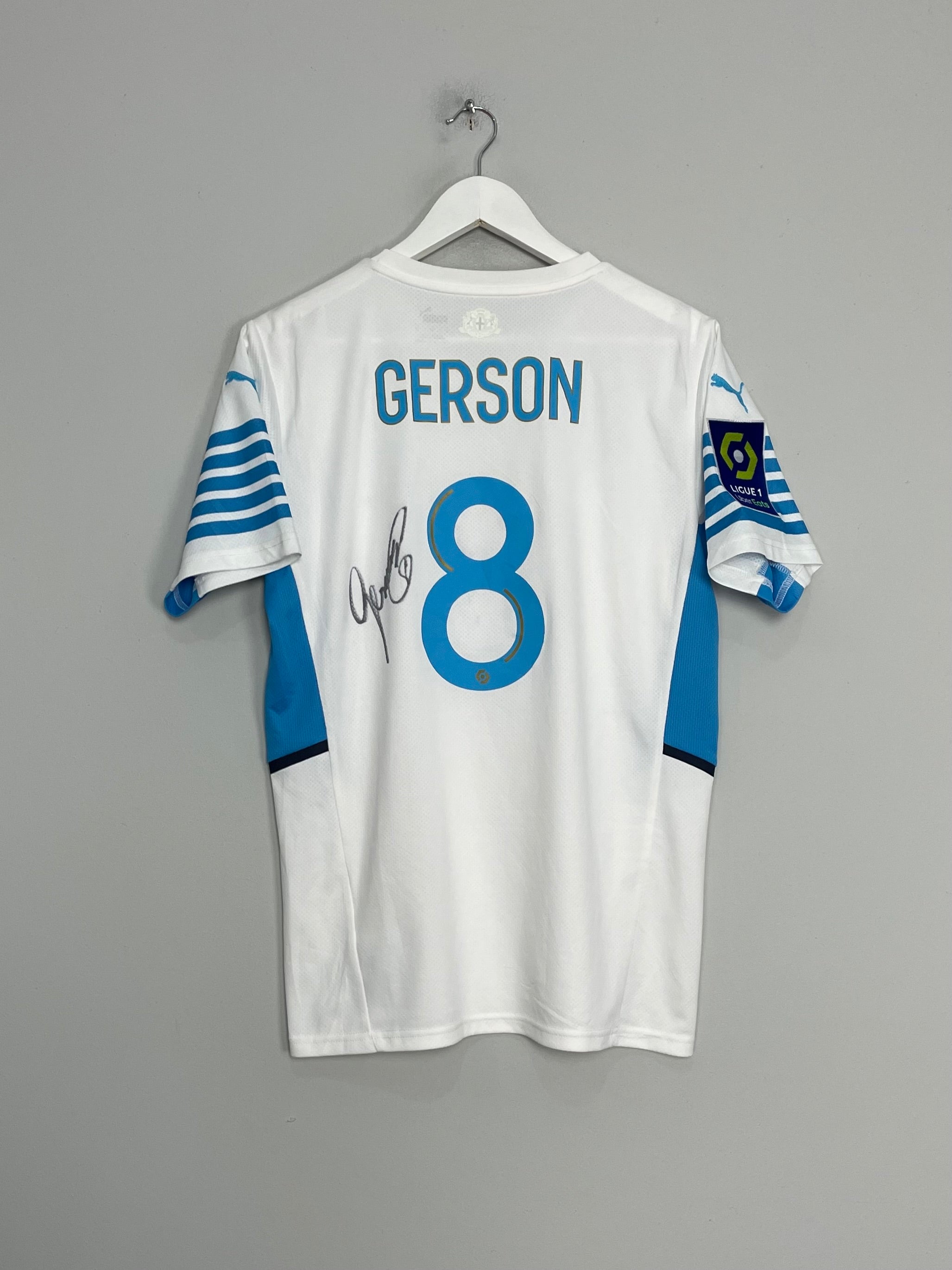 2020/21 MARSEILLE GERSON #8 *SIGNED* HOME SHIRT (M) PUMA