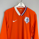 2008/09 NETHERLANDS *PLAYER ISSUE* L/S HOME SHIRT (XXL) NIKE