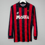 1993/94 AC MILAN L/S HOME SHIRT (M) LOTTO