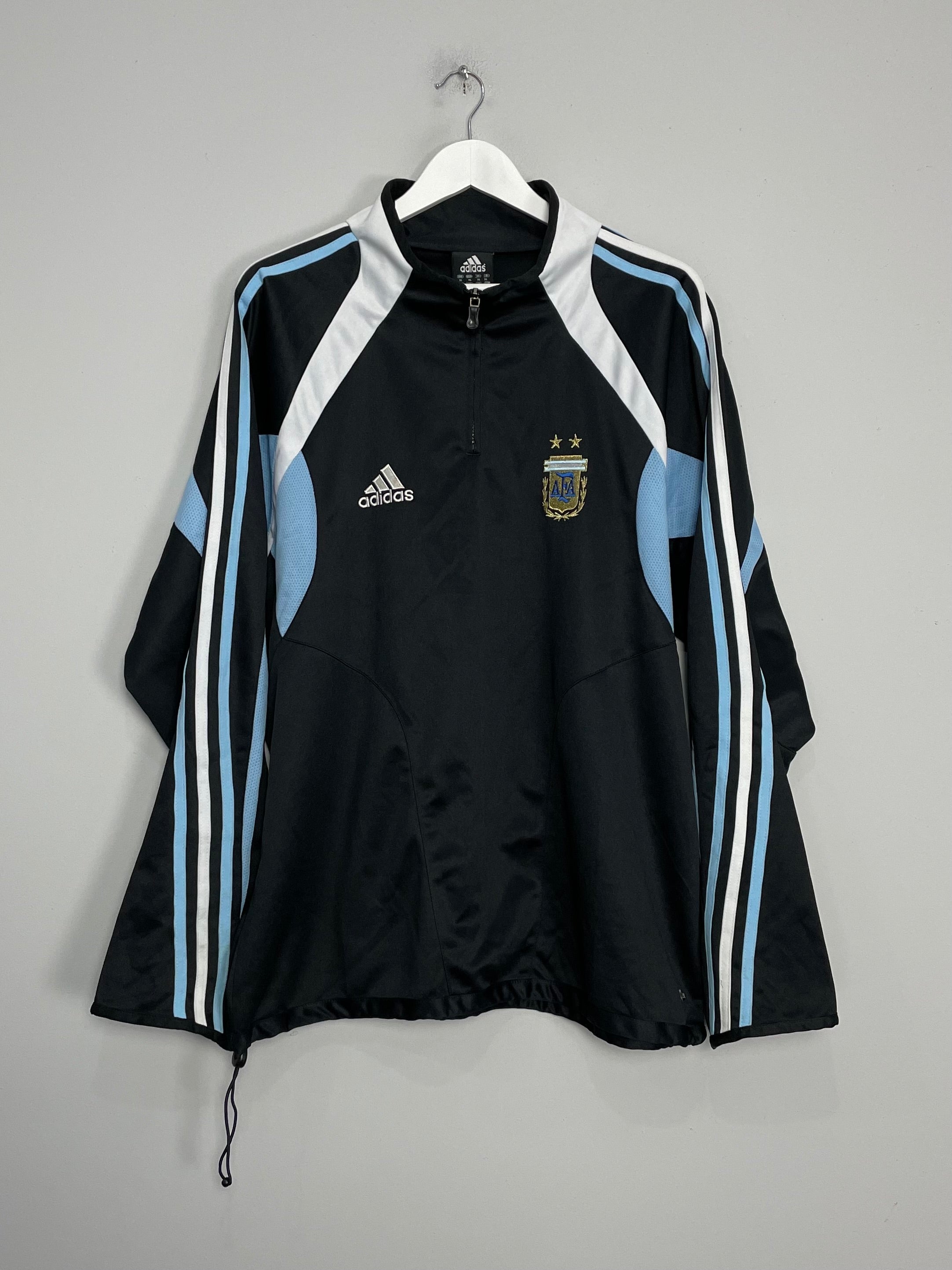 2004/05 ARGENTINA 1/4 ZIP TRACKSUIT TOP (XL) ADIDAS