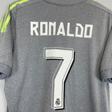 2014/15 REAL MADRID RONALDO #7 AWAY SHIRT (M) ADIDAS