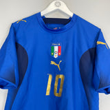 2006 ITALY TOTTI #10 HOME SHIRT (L) PUMA