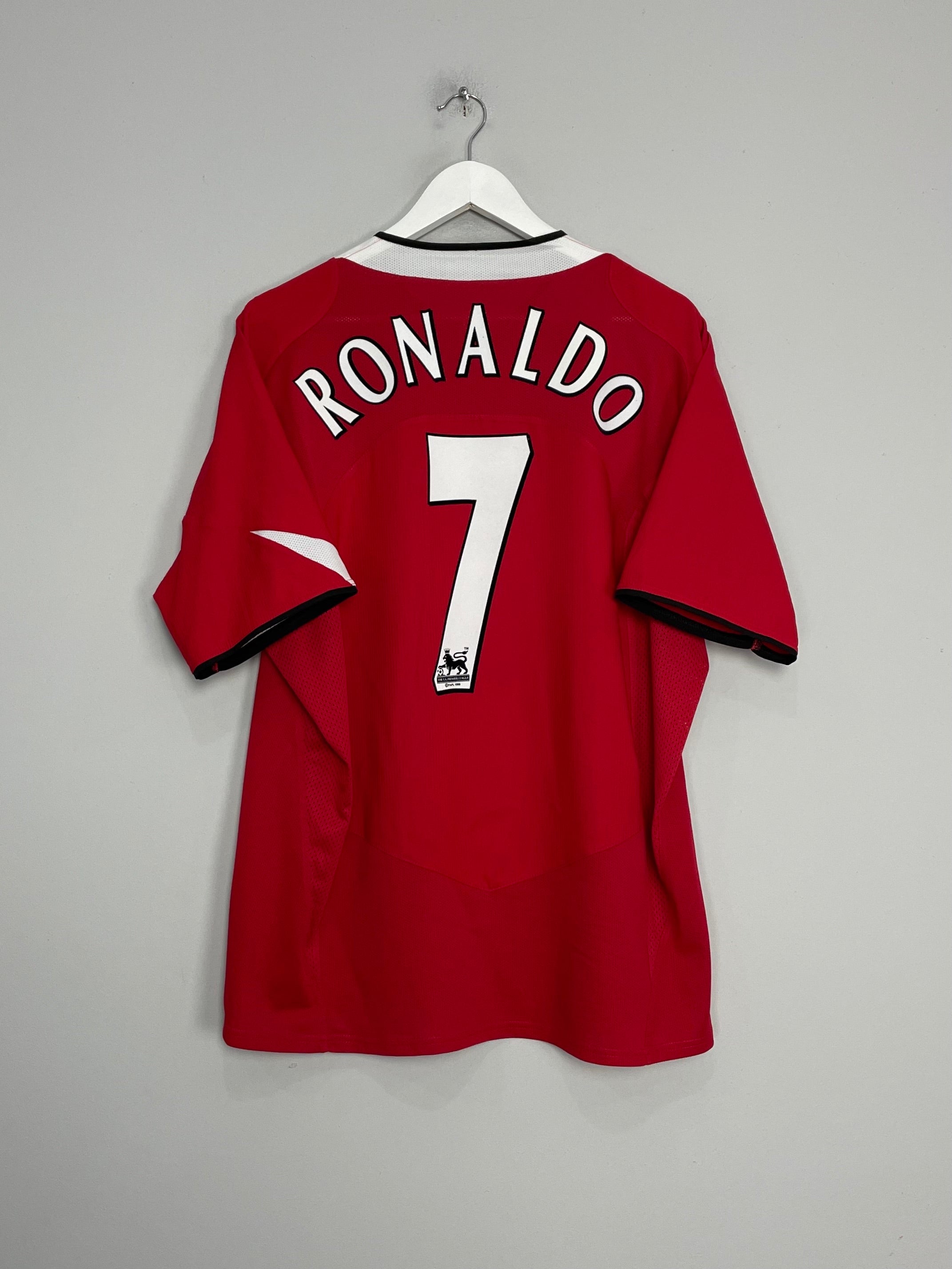 2004/06 MANCHESTER UNITED RONALDO #7 HOME SHIRT (XL) NIKE