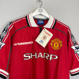 1998/00 MANCHESTER UNITED STAM #6 *BNWT* HOME SHIRT (XL) UMBRO