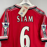 1998/00 MANCHESTER UNITED STAM #6 *BNWT* HOME SHIRT (XL) UMBRO