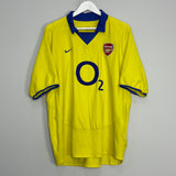 2003/05 ARSENAL BERGKAMP #10 AWAY SHIRT (XL) NIKE