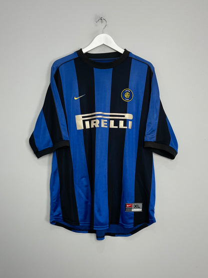 1999/00 INTER MILAN RONALDO #9 HOME SHIRT (XL) NIKE