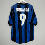 1999/00 INTER MILAN RONALDO #9 HOME SHIRT (XL) NIKE