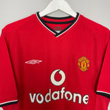 2000/02 MANCHESTER UNITED V.NISTELROOY #10 HOME SHIRT (M) UMBRO