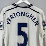 2013/14 TOTTENHAM VERTONGHEN #5 L/S HOME SHIRT (L) UNDER ARMOUR