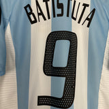 2002/04 ARGENTINA BATISTUTA #9 HOME SHIRT (M) ADIDAS