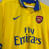 2013/14 ARSENAL S.CAZORLA #19 AWAY SHIRT (XL) NIKE