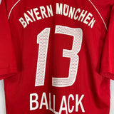 2005/06 BAYERN MUNICH BALLACK #13 HOME SHIRT (M) ADIDAS