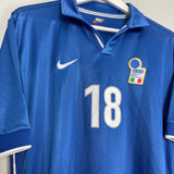 1997/98 ITALY BAGGIO #18 HOME SHIRT (M) NIKE