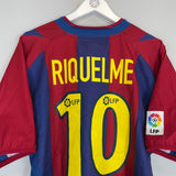 2002/03 BARCELONA RIQUELME #10 HOME SHIRT (L) NIKE