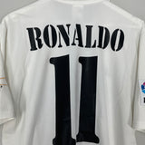 2002/03 REAL MADRID RONALDO #11 HOME SHIRT (M) ADIDAS