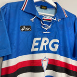 1994/95 SAMPDORIA HOME SHIRT (M) ASICS