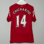 2010/11 MANCHESTER UNITED CHICHARITO #14 HOME SHIRT (S) NIKE