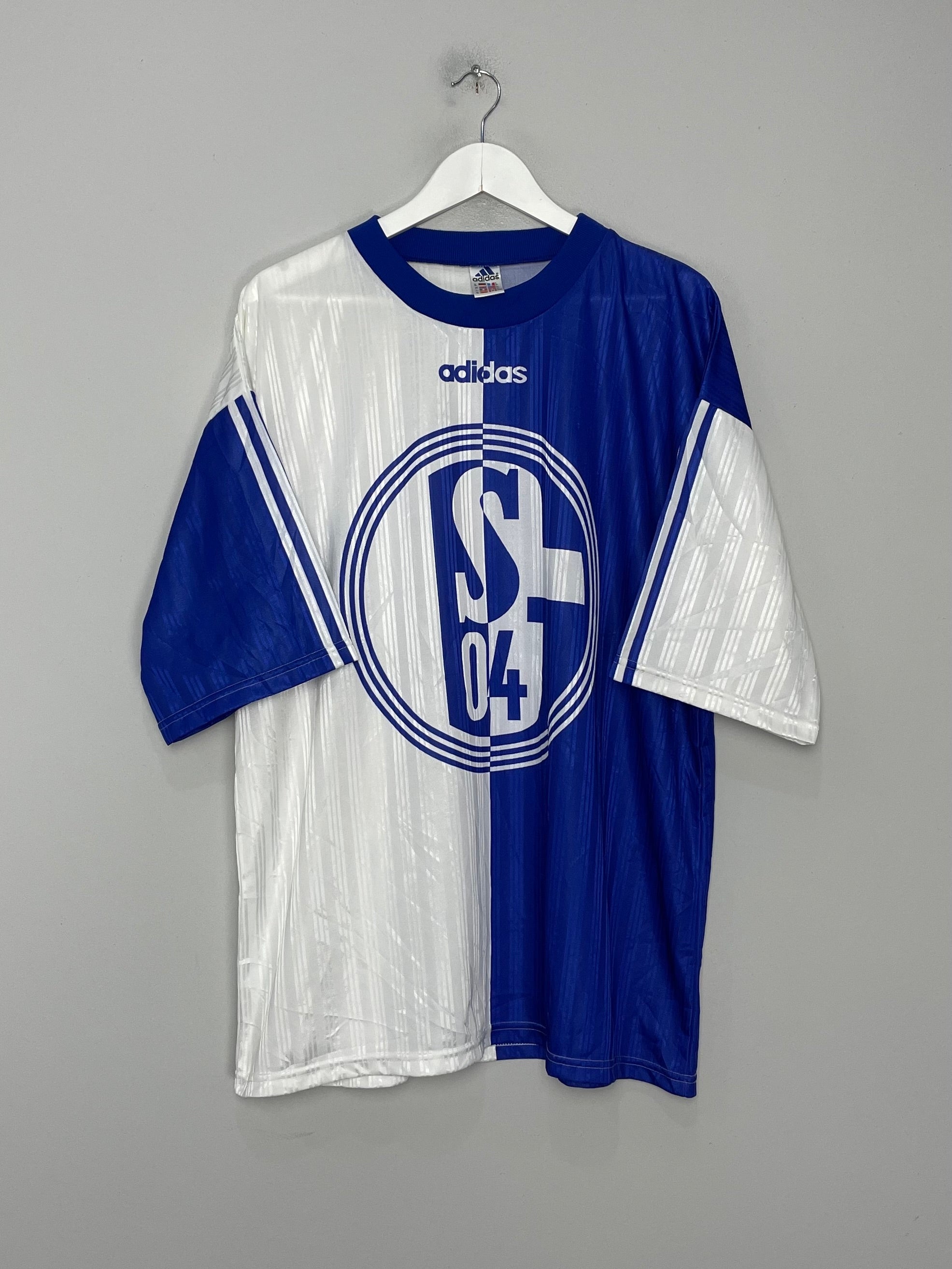 1996/97 SCHALKE TRAINING SHIRT (XL) ADIDAS