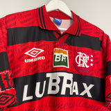 1995/96 FLAMENGO *CENTENARY* HOME SHIRT (L) UMBRO