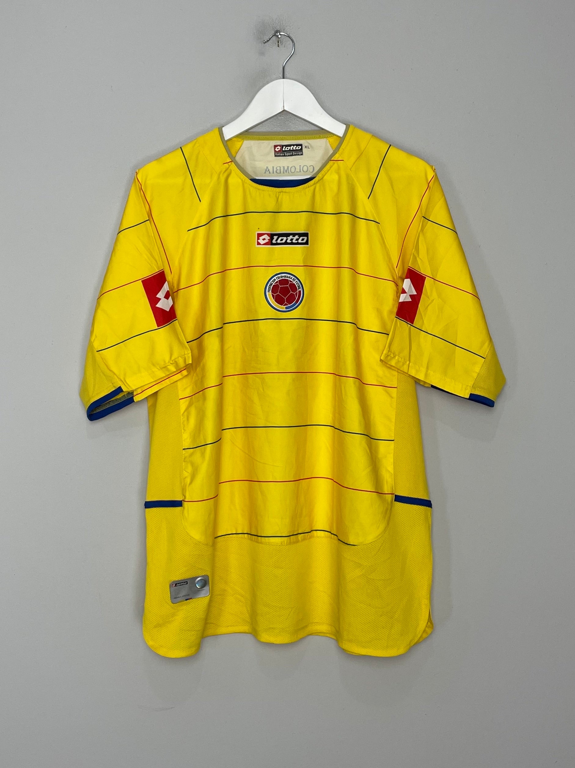 2004/06 COLOMBIA HOME SHIRT (XL) LOTTO