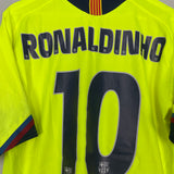 2005/06 BARCELONA RONALDINHO #10 AWAY SHIRT (L) NIKE