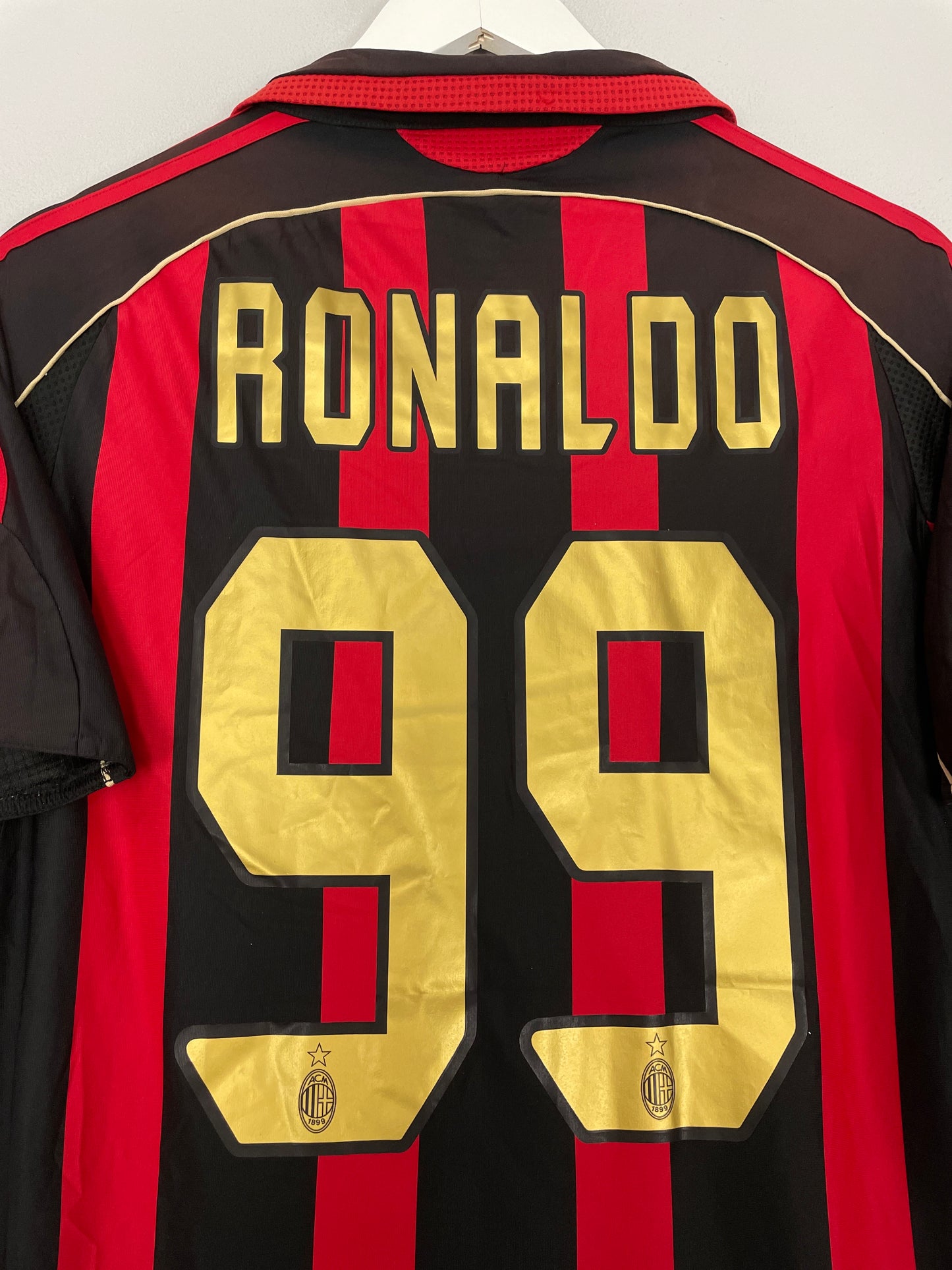 2006/07 AC MILAN RONALDO #99 HOME SHIRT (S) ADIDAS