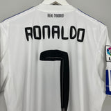 2010/11 REAL MADRID RONALDO #7 HOME SHIRT (M) ADIDAS