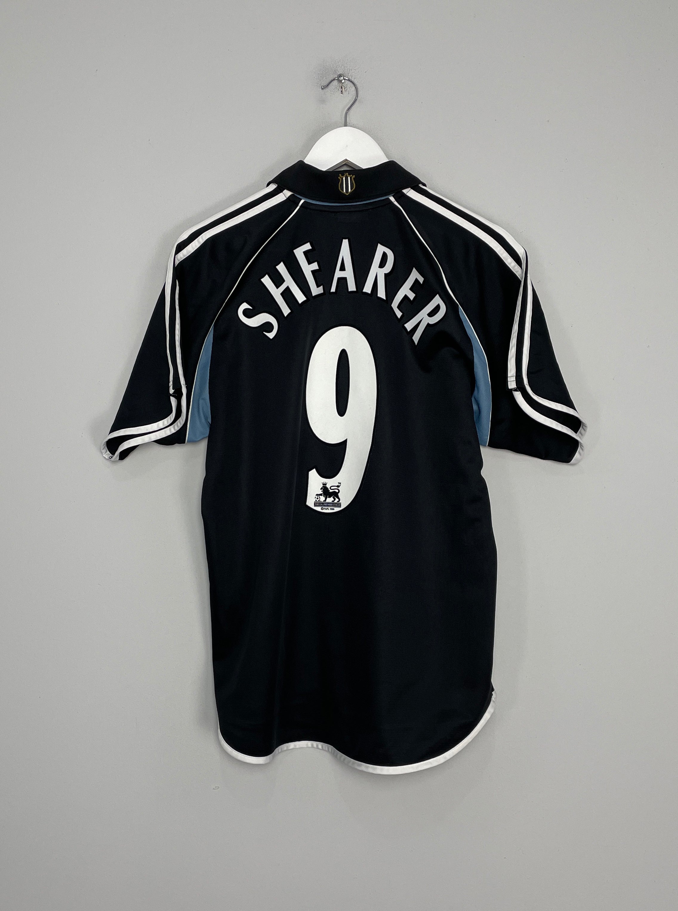 2000/01 NEWCASTLE UNITED SHEARER #9 AWAY SHIRT (S) ADIDAS