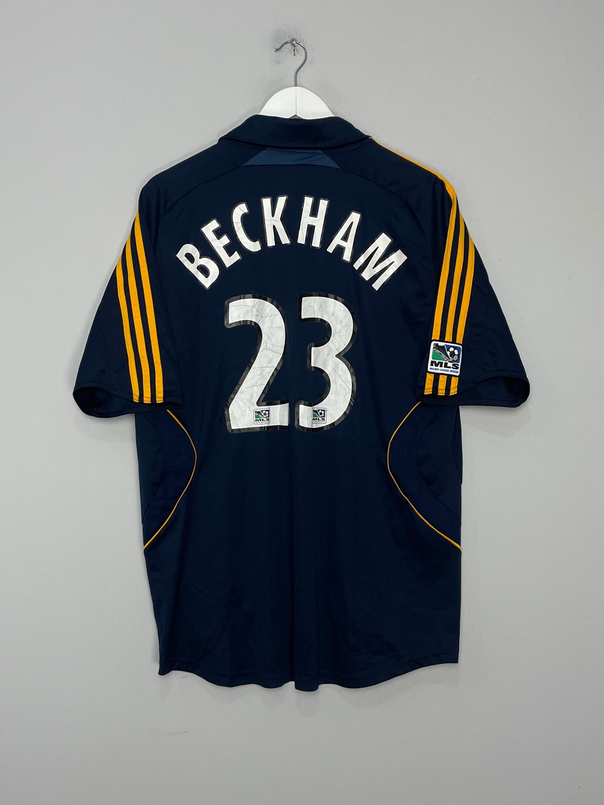 2007/08 LA GALAXY BECKHAM #23 AWAY SHIRT (L) ADIDAS