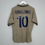 2003/04 BARCELONA RONALDINHO #10 AWAY SHIRT (M) NIKE