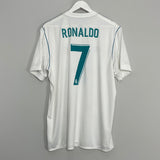 2017/18 REAL MADRID RONALDO #7 HOME SHIRT (XL) ADIDAS