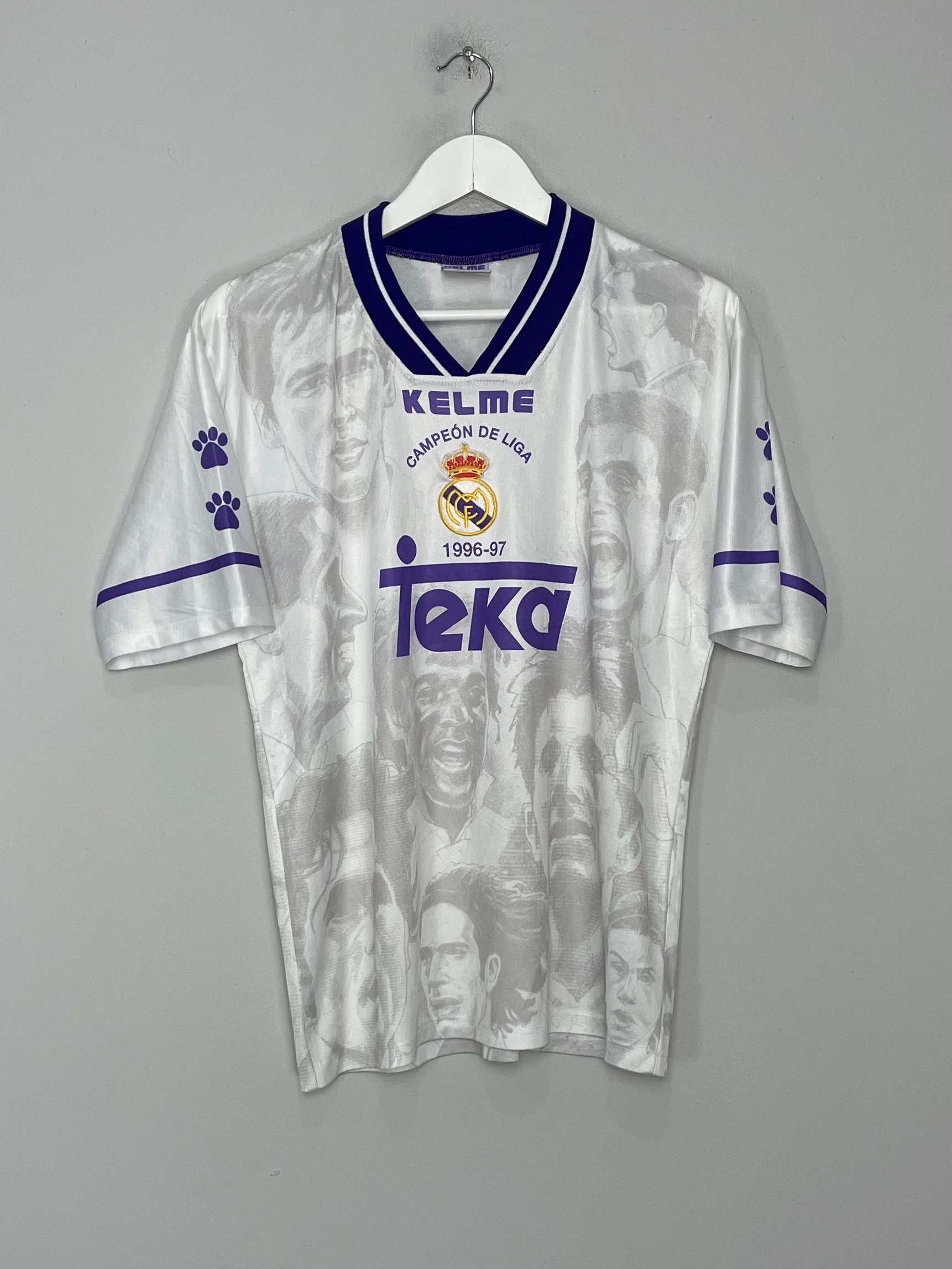 1997/98 REAL MADRID 'CAMPEON' DE LIGA' TRAINING SHIRT (S) KELME