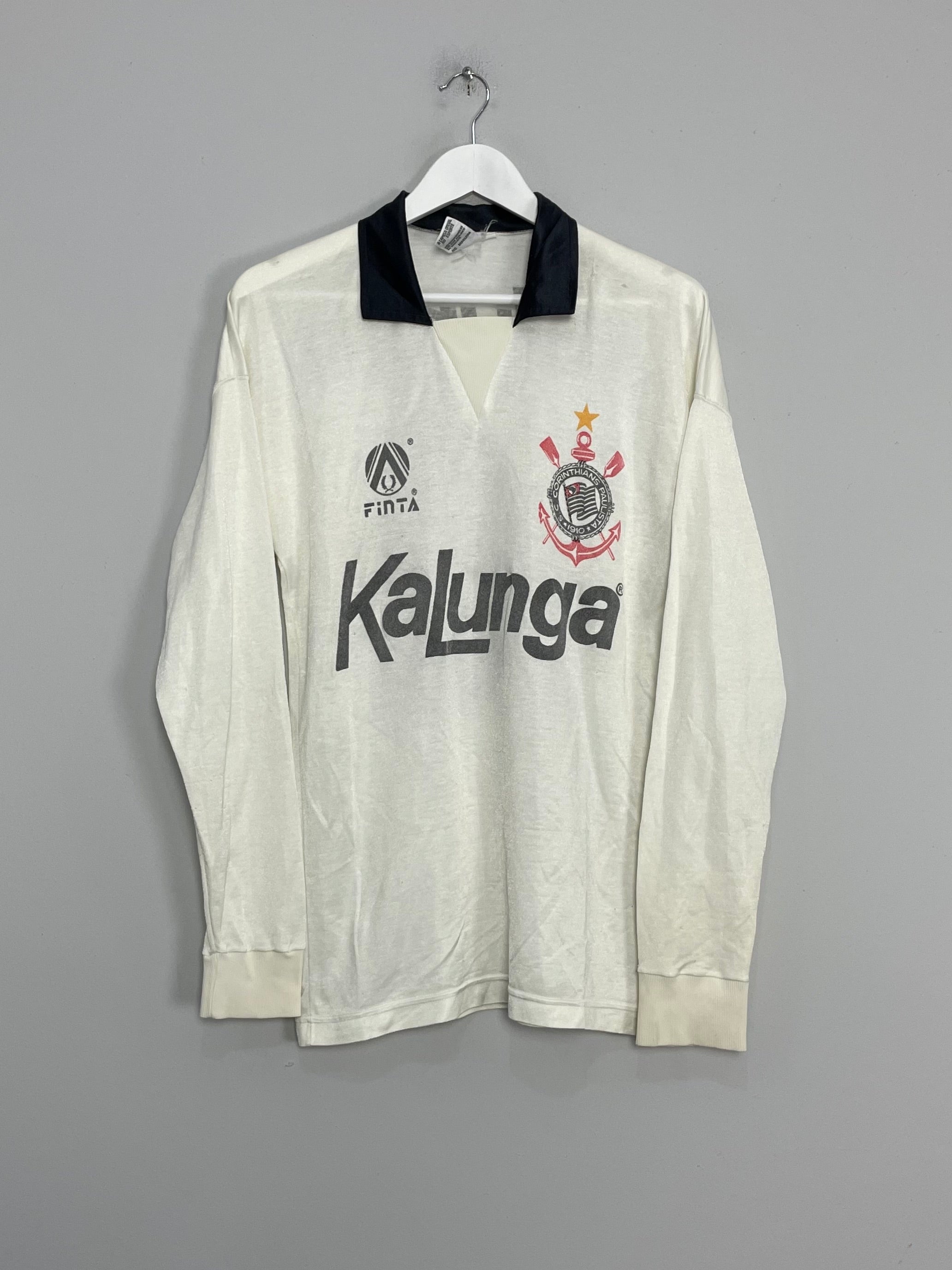 1990/92 CORINTHIANS #10 L/S HOME SHIRT (M) FINTA