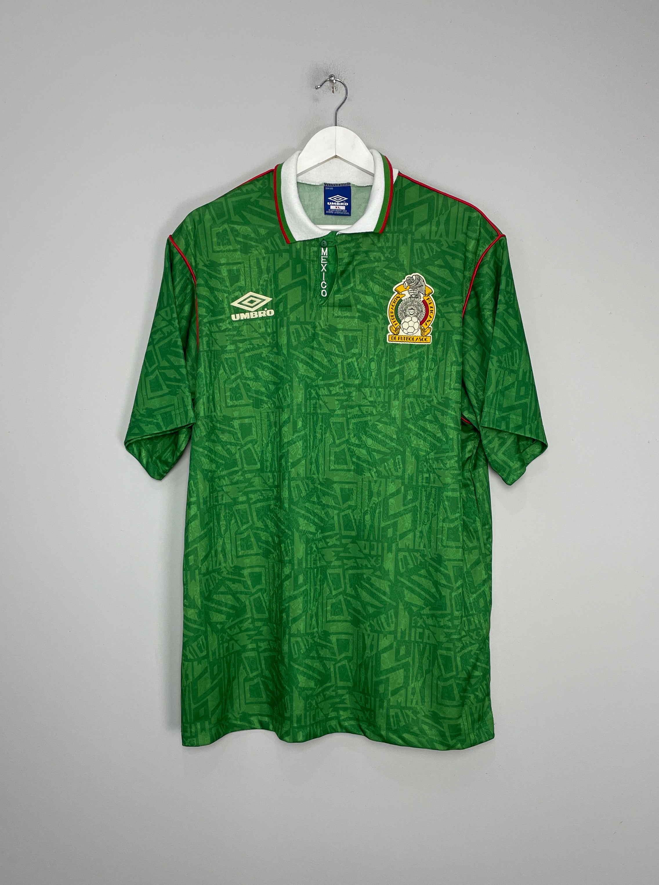 1994 MEXICO HOME SHIRT (XL) UMBRO