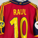 1999/02 SPAIN RAUL #10 HOME SHIRT (XL) ADIDAS