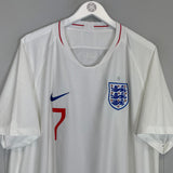 2018/19 ENGLAND LINGARD #7 *BNWT* HOME SHIRT (XXL) NIKE