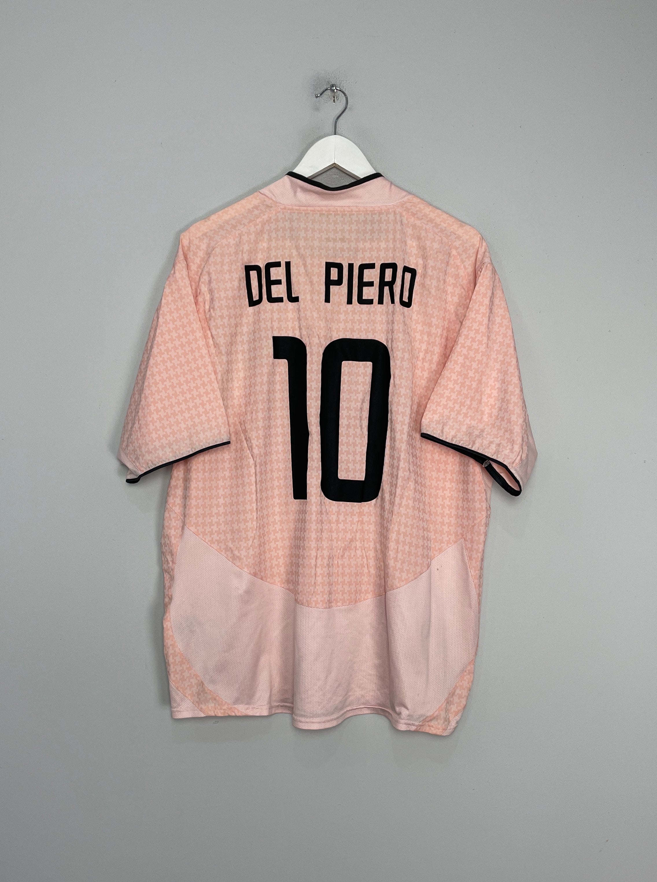 2003/04 JUVENTUS DEL PIERO #10 AWAY SHIRT (XL) NIKE