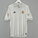 2001/02 REAL MADRID ZIDANE #5 HOME SHIRT (M) ADIDAS