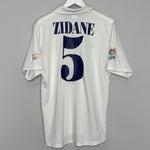 2001/02 REAL MADRID ZIDANE #5 HOME SHIRT (M) ADIDAS