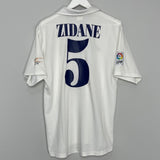 2001/02 REAL MADRID ZIDANE #5 HOME SHIRT (M) ADIDAS