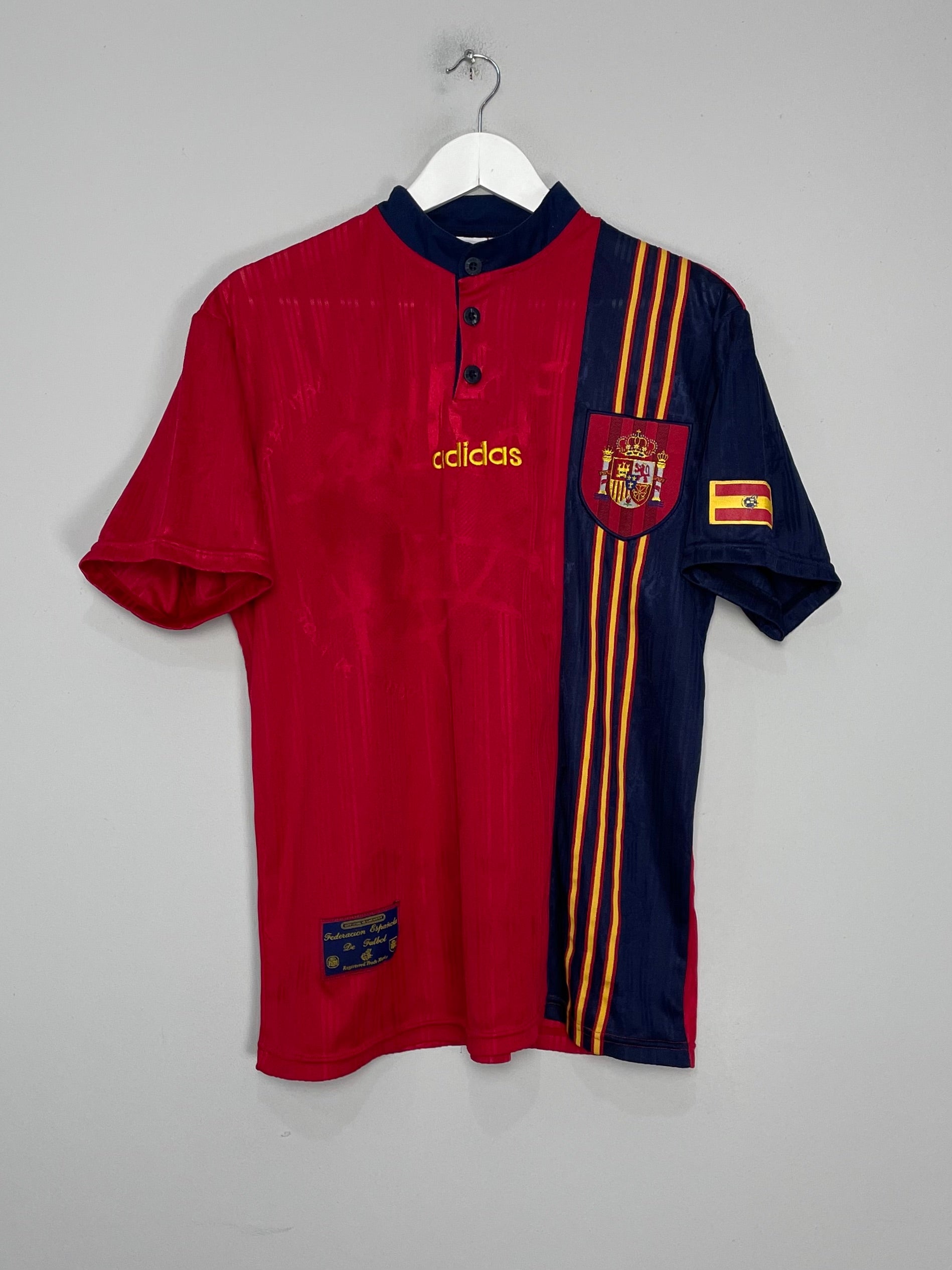 1996/98 SPAIN HOME SHIRT (M) ADIDAS