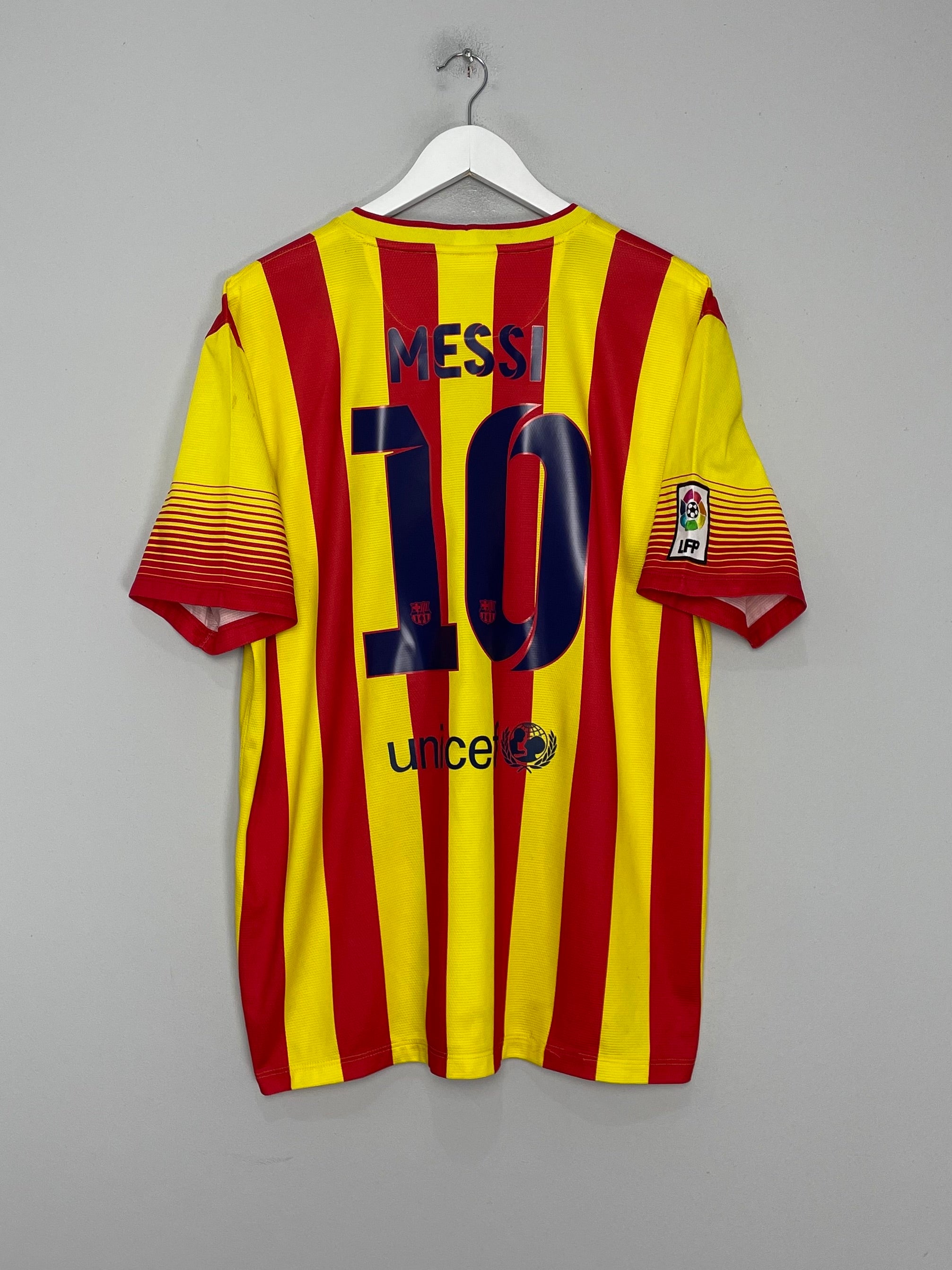 2013/15 BARCELONA MESSI #10 AWAY SHIRT (XL) NIKE