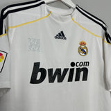 2009/10 REAL MADRID KAKA #8 HOME SHIRT (L) ADIDAS