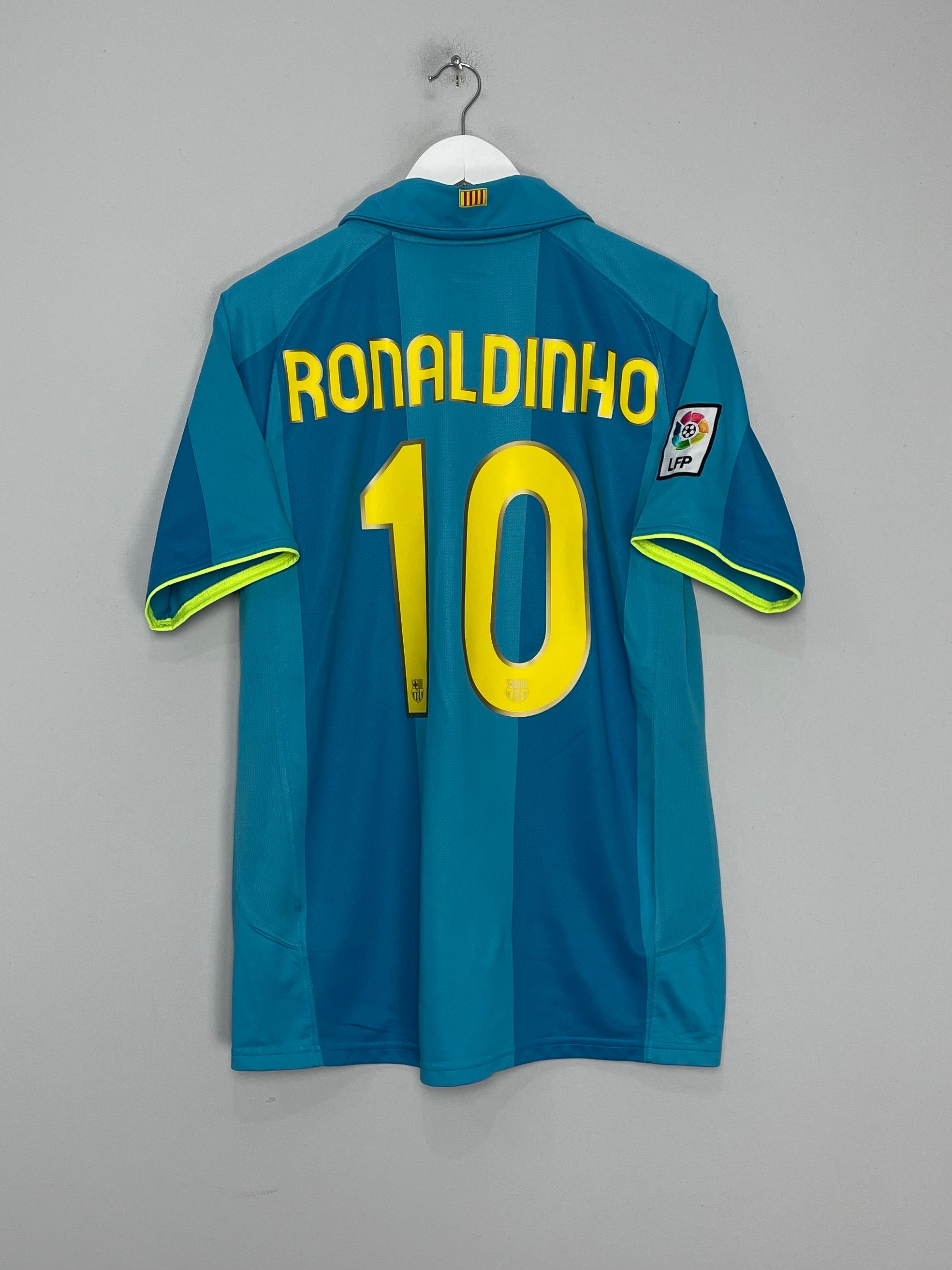 2007/08 BARCELONA RONALDINHO #10 AWAY SHIRT (M) NIKE