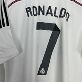 2014/15 REAL MADRID RONALDO #7 HOME SHIRT (XL) ADIDAS