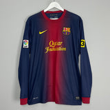 2012/13 BARCELONA MASCHERANO #14 L/S HOME SHIRT (L) NIKE