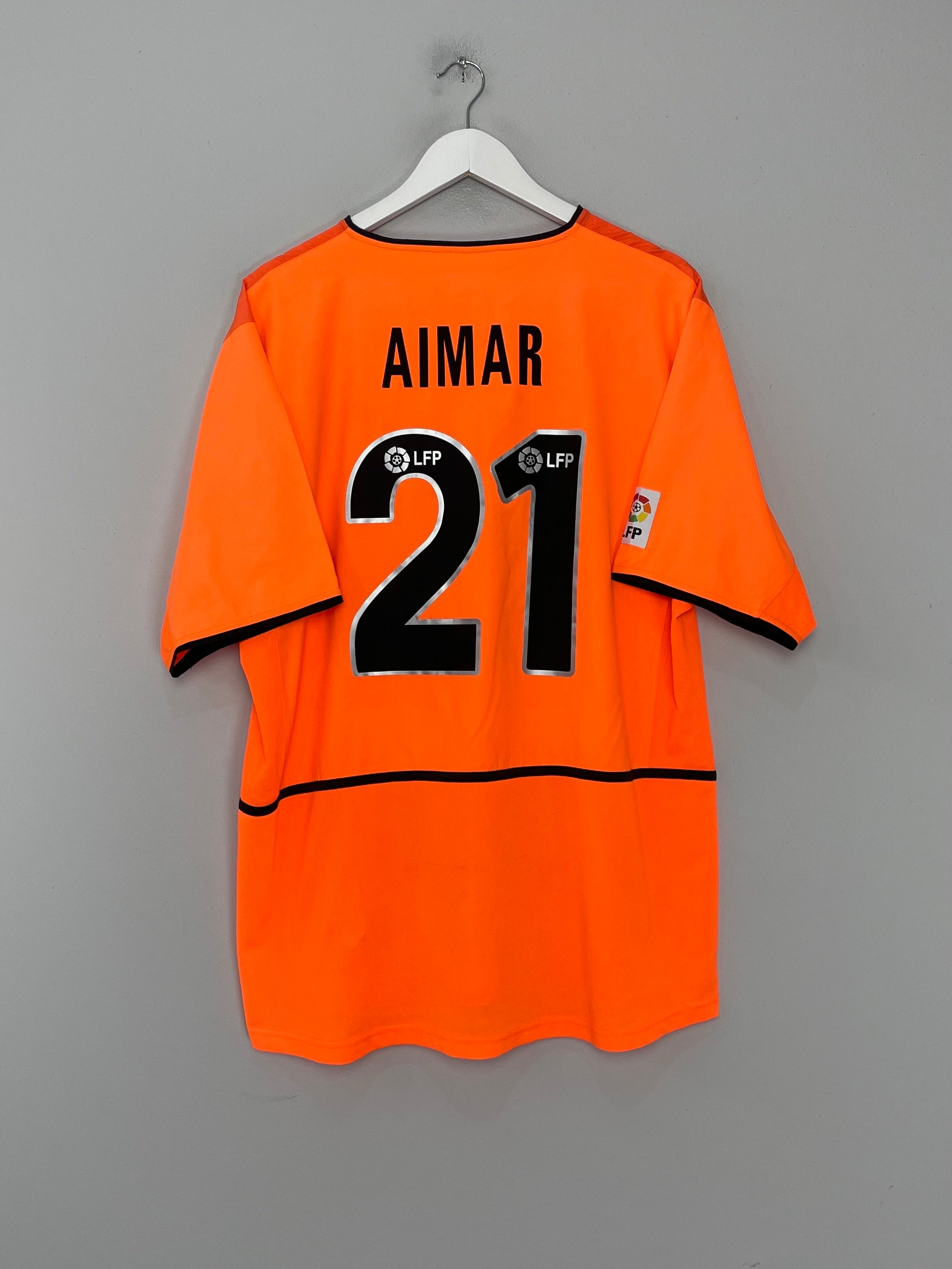 2002/04 VALENCIA AIMAR #21 AWAY SHIRT (XL) NIKE